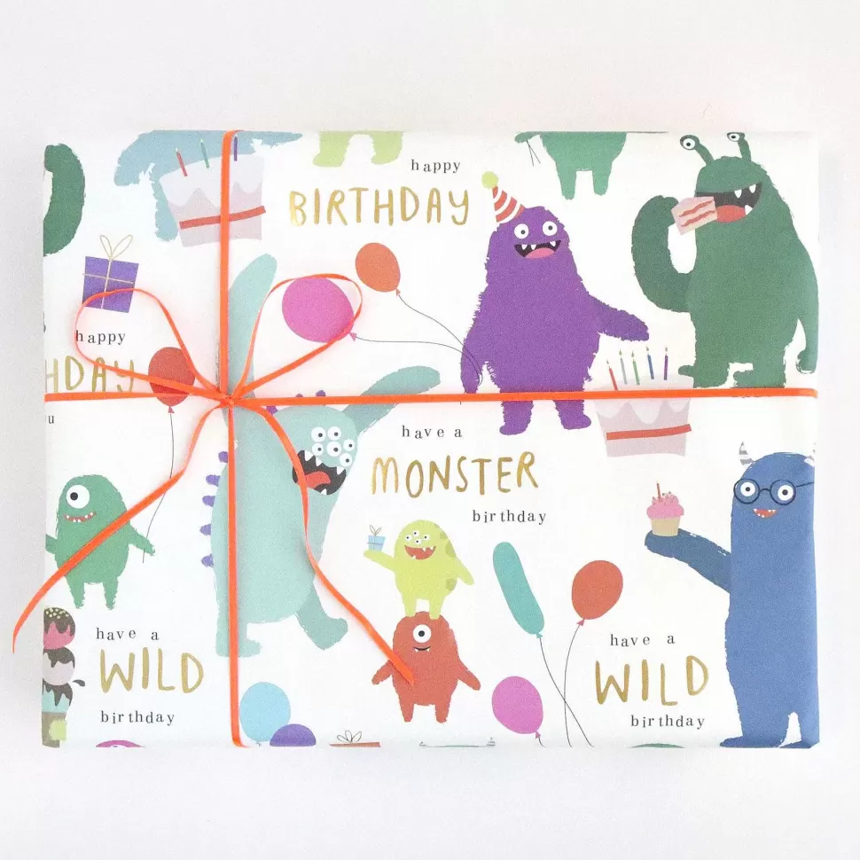 Cheap Monsters Wrapping Paper Wrapping Paper