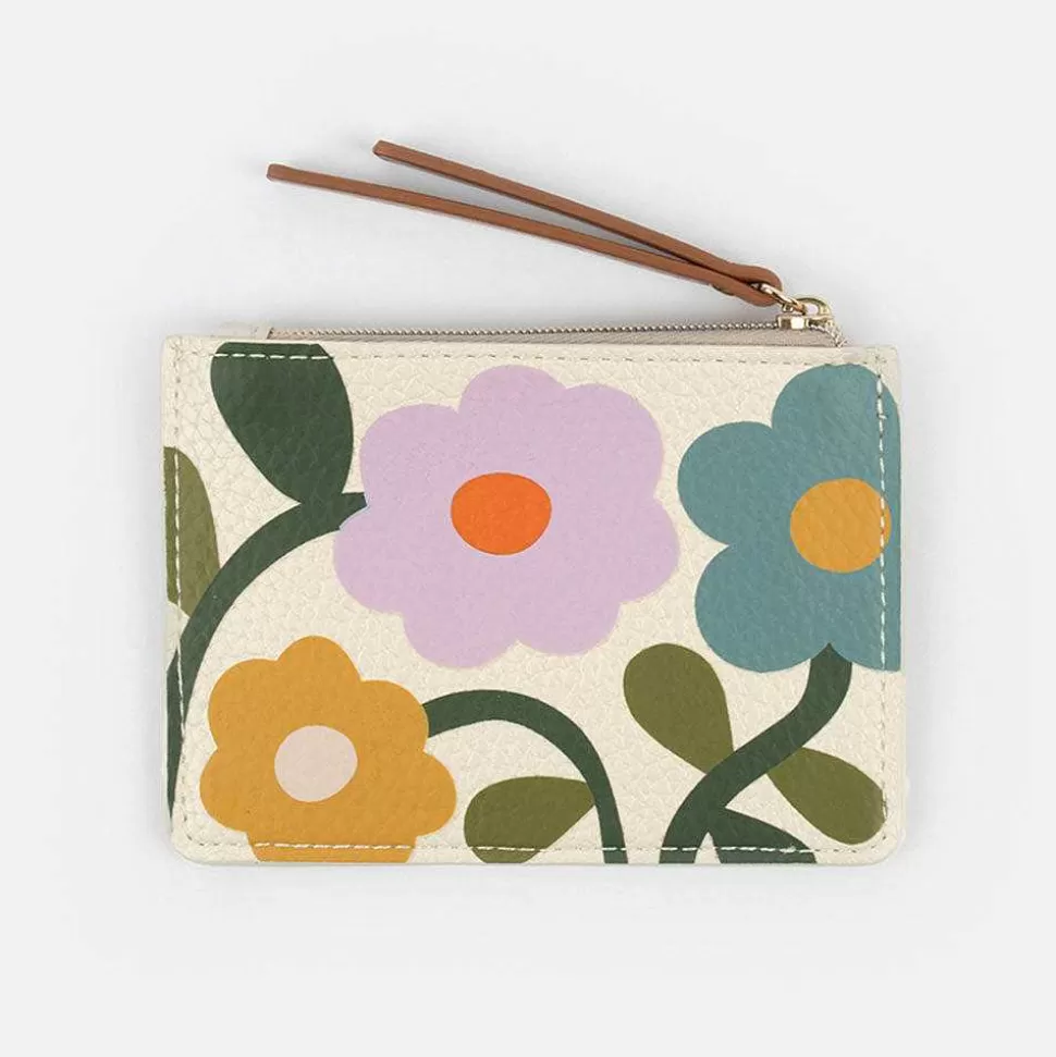 Store Multi Floral Short Patch Purse Card Holders