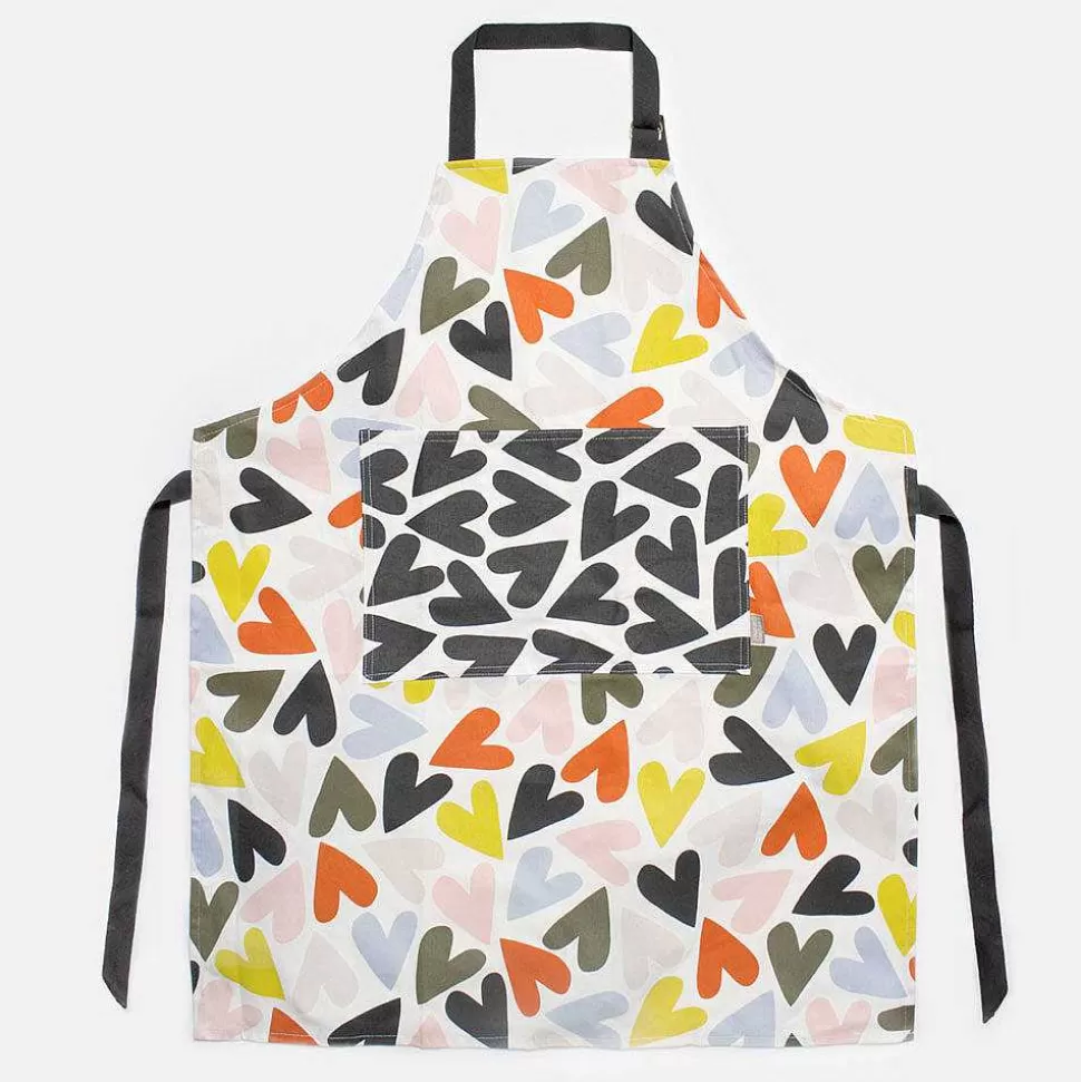 Online Multi Hearts Apron Kitchen Accessories