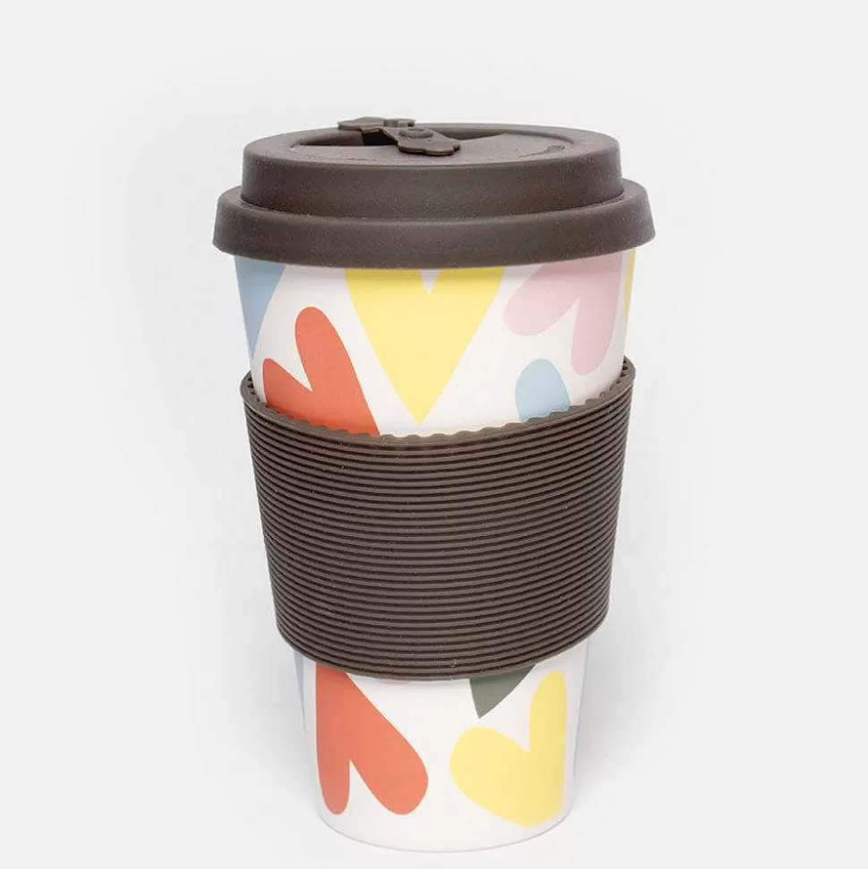 Best Multi Hearts Eco Travel Mug Kitchen Accessories