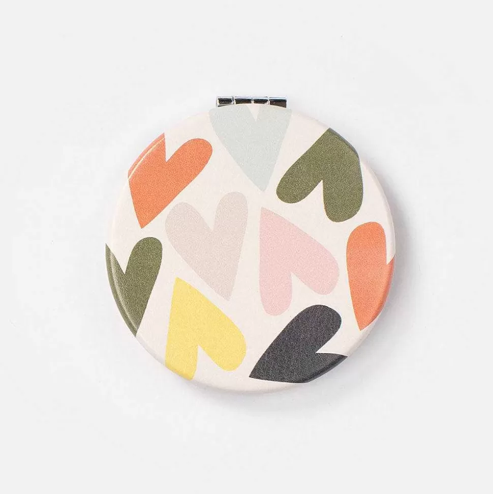 Clearance Multi Hearts Pocket Mirror Pocket Mirrors