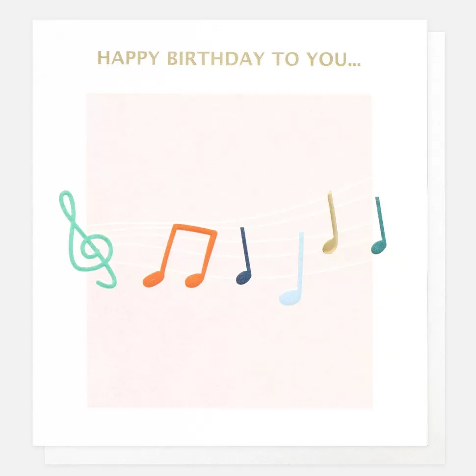 Cheap Music Notes Birthday Card For Kids