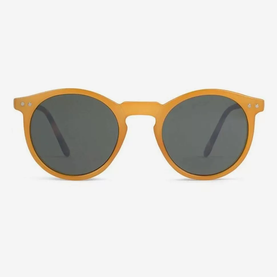 Clearance Mustard Charles Round Sunglasses Sunglasses