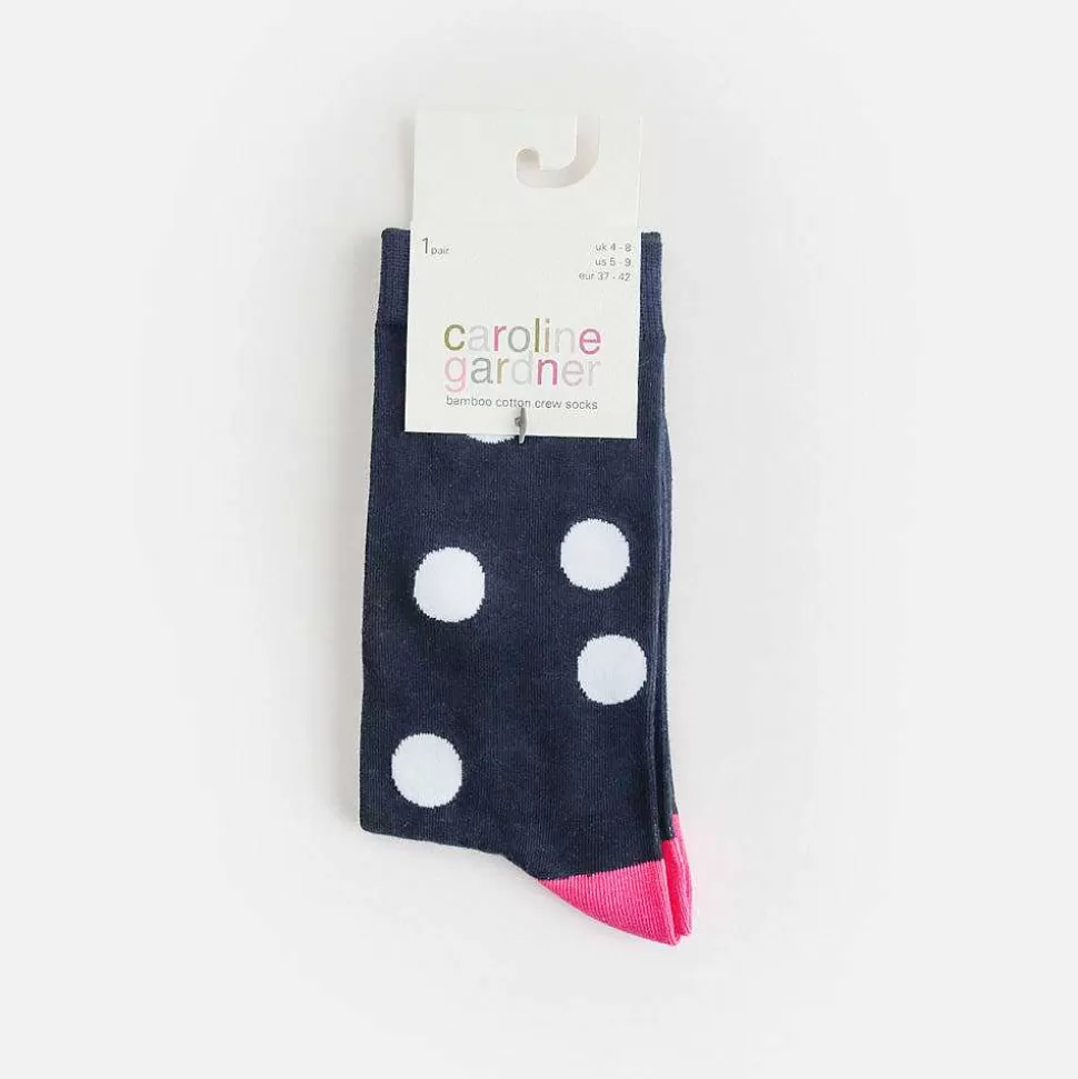 Clearance Navy Mini Spots Socks Socks