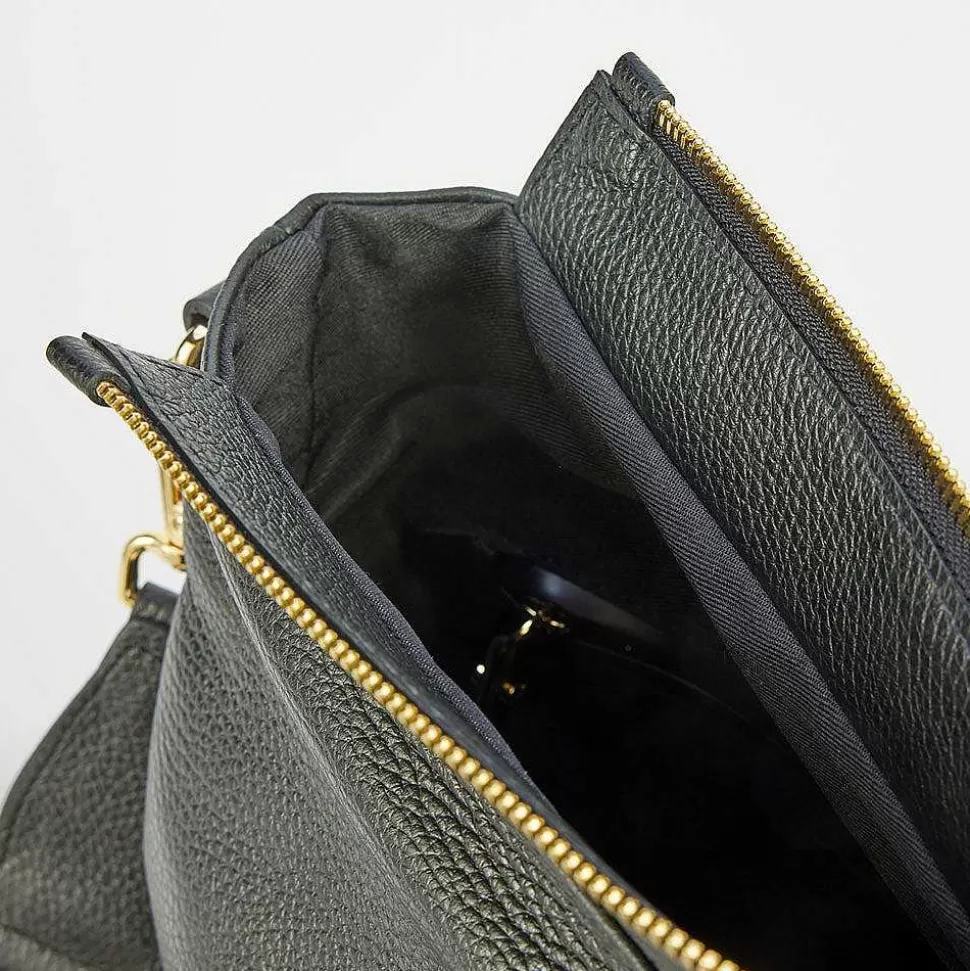 Online Nero Leather Mina Crossbody Bag Shoulder Bags