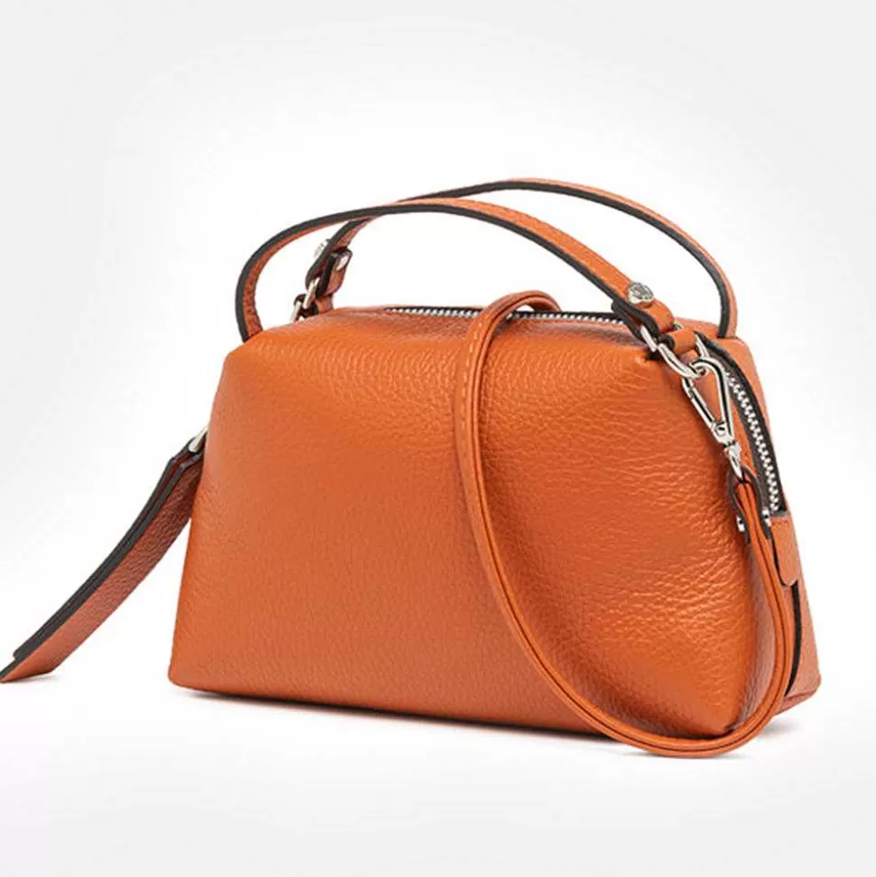Discount Orange Leather Small Alifa Bag Crossbody Bags