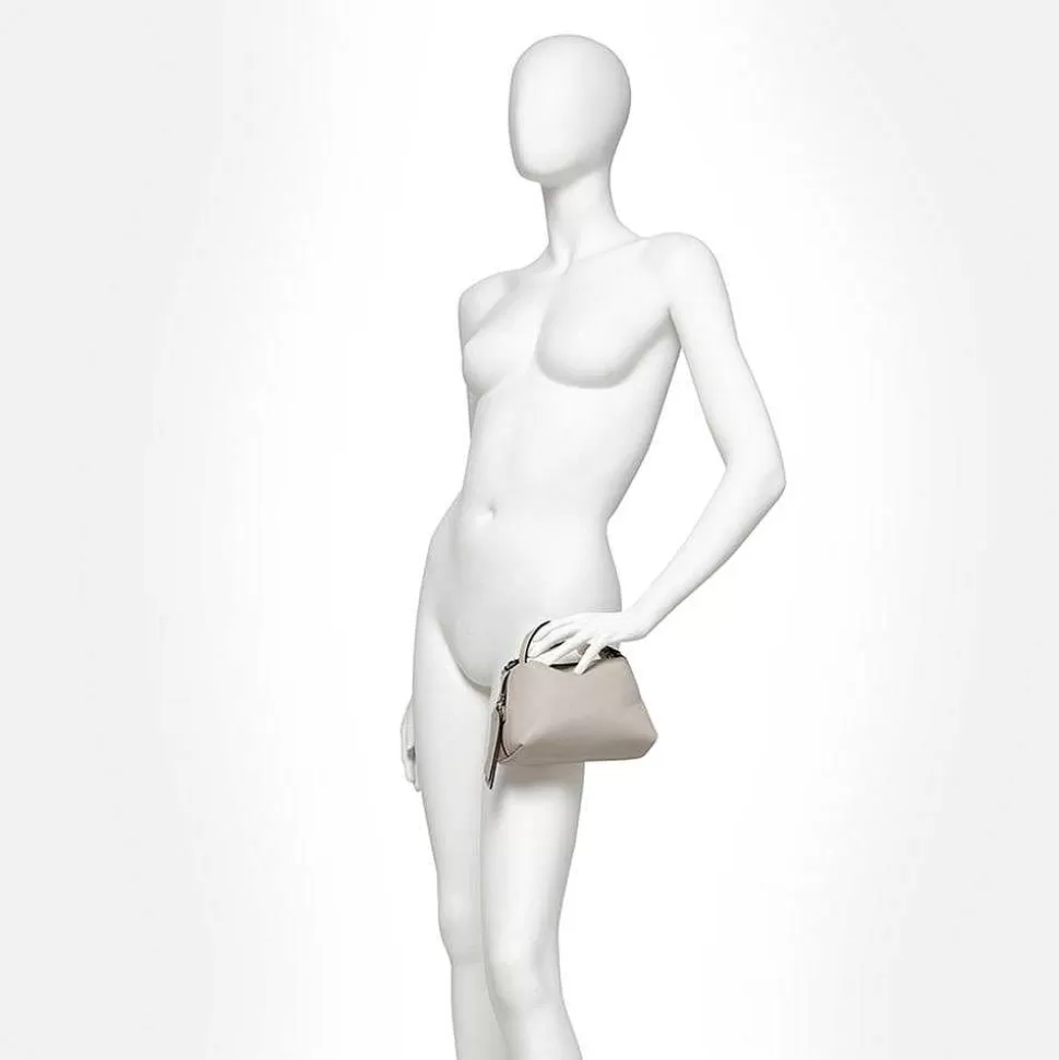 Online Orange Leather Small Alifa Bag Handbags