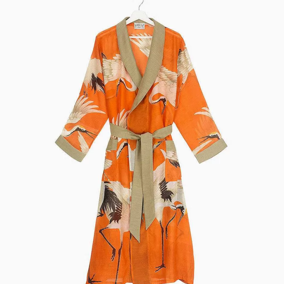 Cheap Orange Stork Lightweight Dressing Gown Dressing Gowns