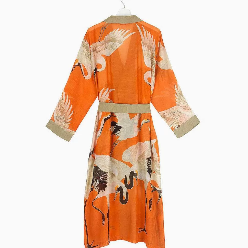 Cheap Orange Stork Lightweight Dressing Gown Dressing Gowns