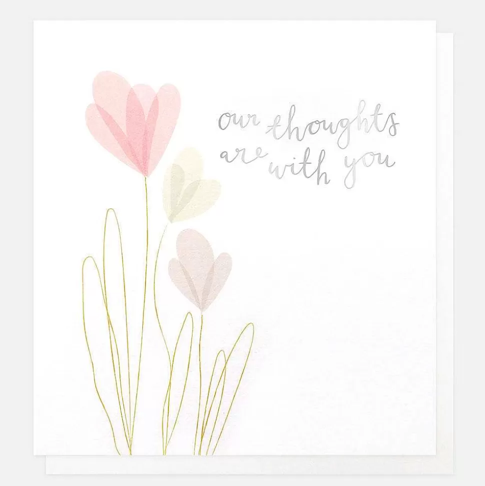 Flash Sale Our Thoughts Are With You Sympathy Card Sympathy Cards