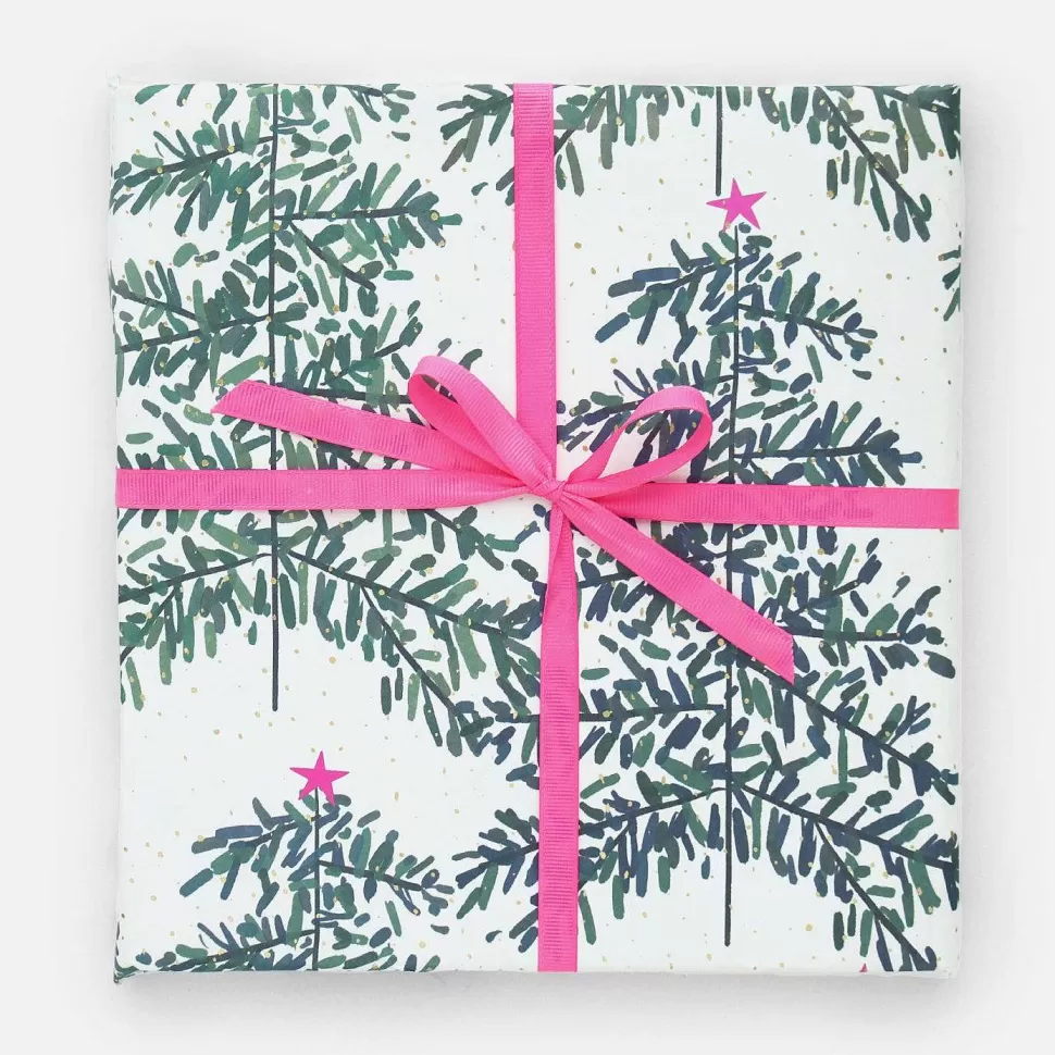 Fashion Painted Trees Christmas Wrapping Paper Christmas Gift Wrap