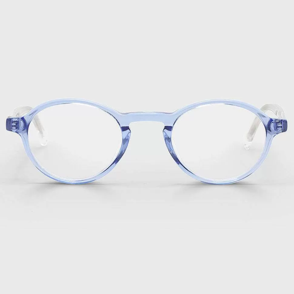 Sale Pale Blue 'Board Stiff' Reading Glasses Glasses