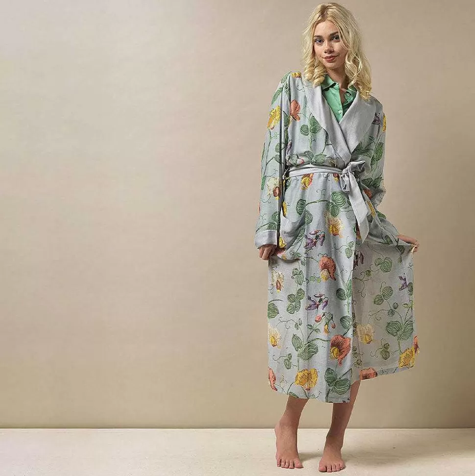 Discount Pale Blue Sweet Pea Lightweight Dressing Gown Loungewear