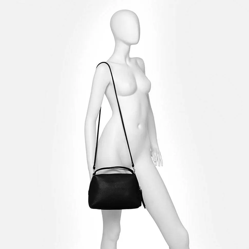 Cheap Pale Grey Leather Large Alifa Bag Crossbody Bags