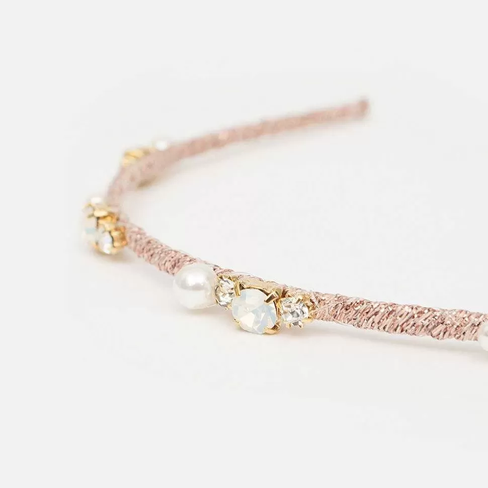 Sale Pale Pink Crystal Headband Headbands