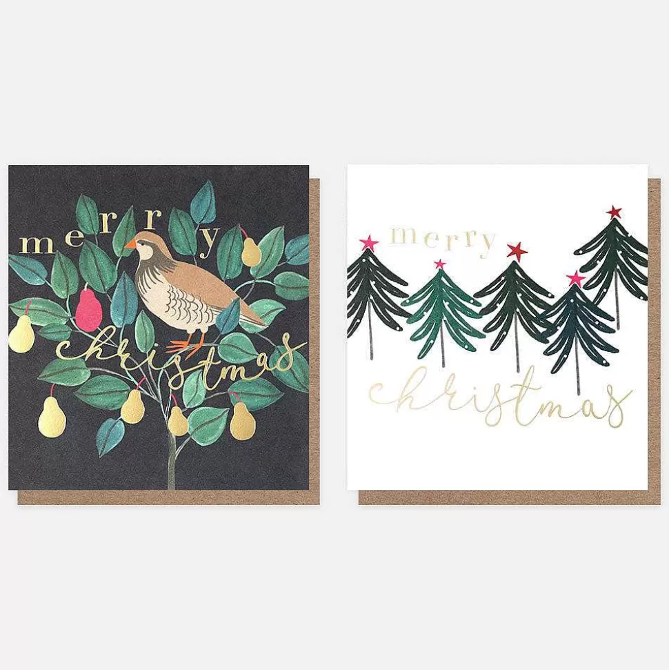 Sale Partridge In A Pear Tree Charity Christmas Cards Pack Of 8 Christmas Card Packs