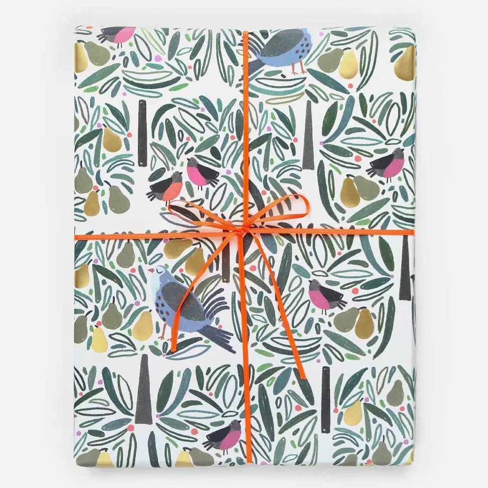 Flash Sale Partridge In A Pear Tree Christmas Wrapping Paper Wrapping Paper