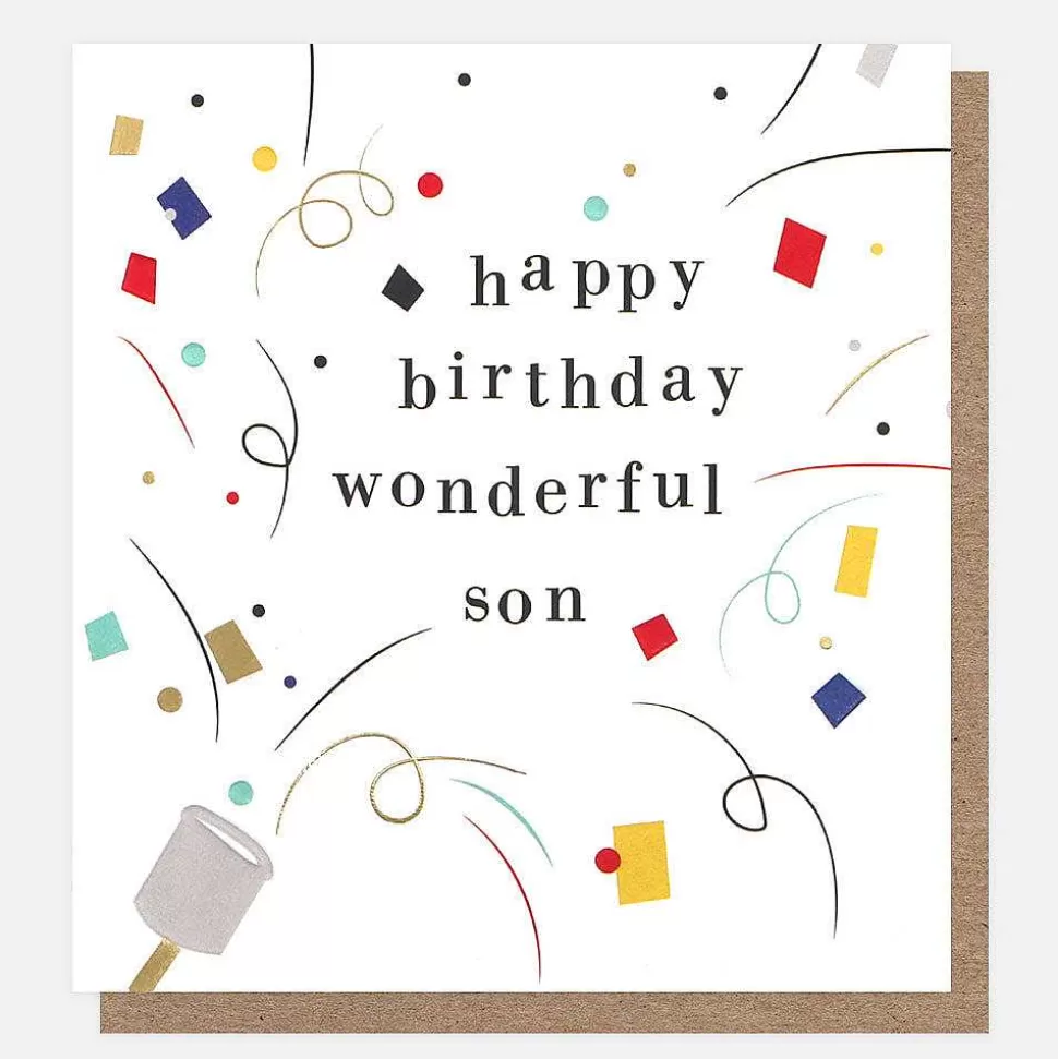 Outlet Party Popper Birthday Card For Son Male Relation