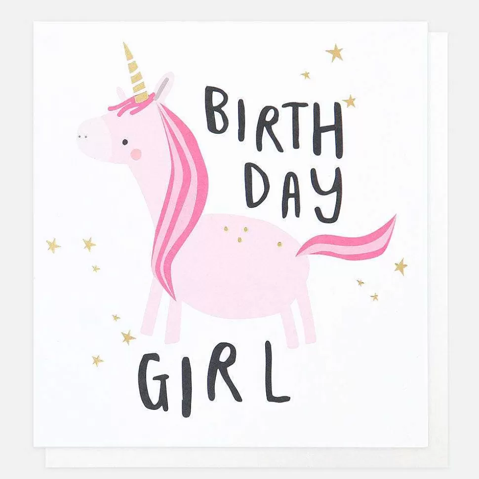 Hot Party Unicorn Birthday Card For Kids