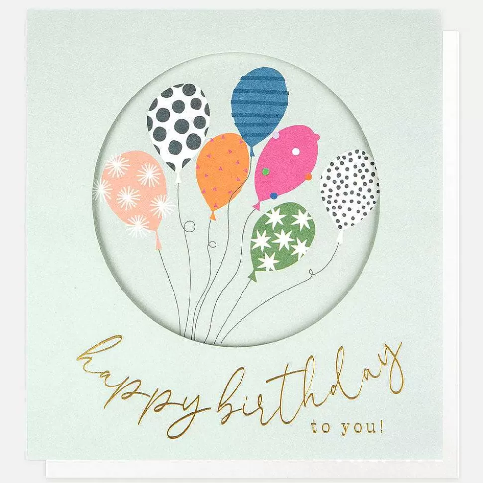New Patterned Balloons Birthday Card Birthday Cards