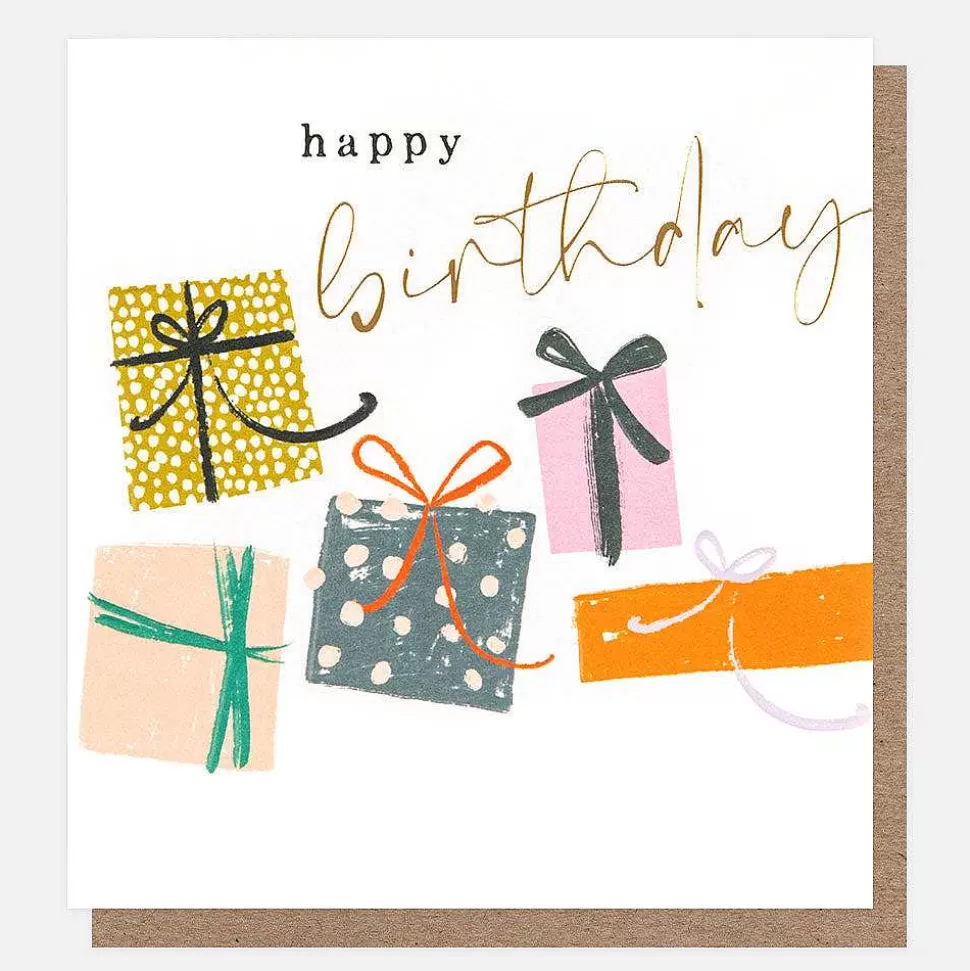 Best Sale Patterned Presents Happy Birthday Card New Cards