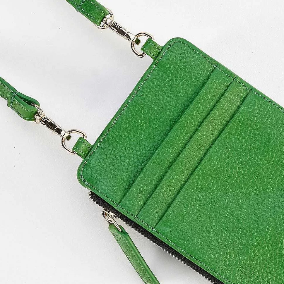 Discount Pea Green Leather Phone Bag Phone Pouch Bags