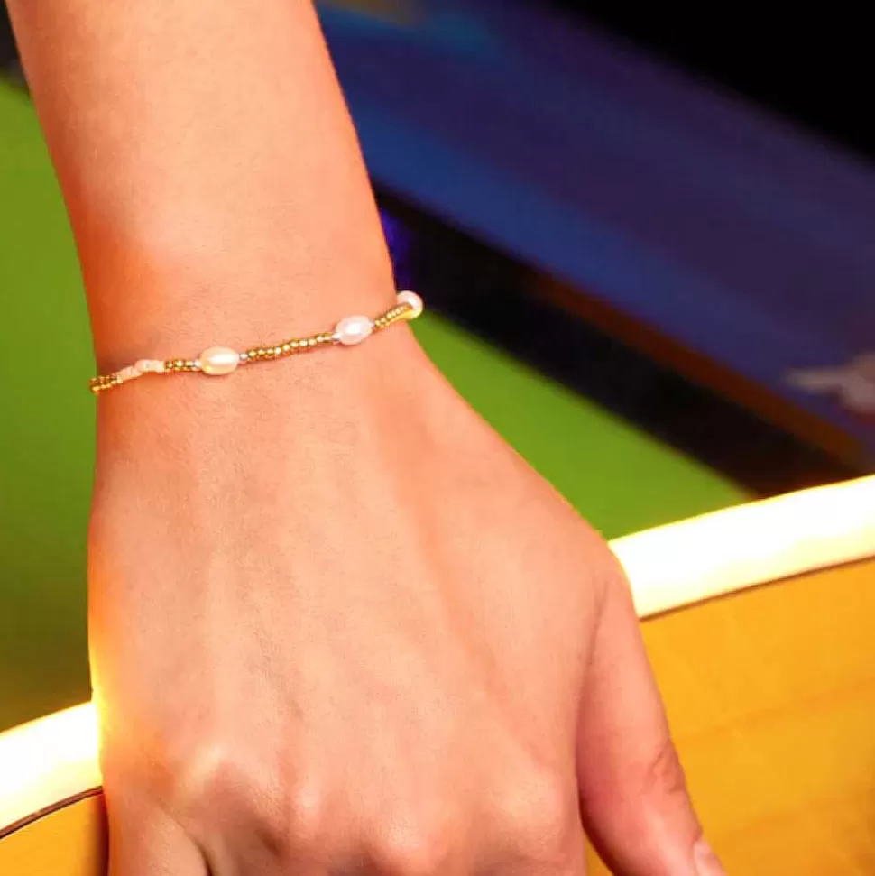 Store Pearl/Gold Plated Amelia Bracelet Bracelets