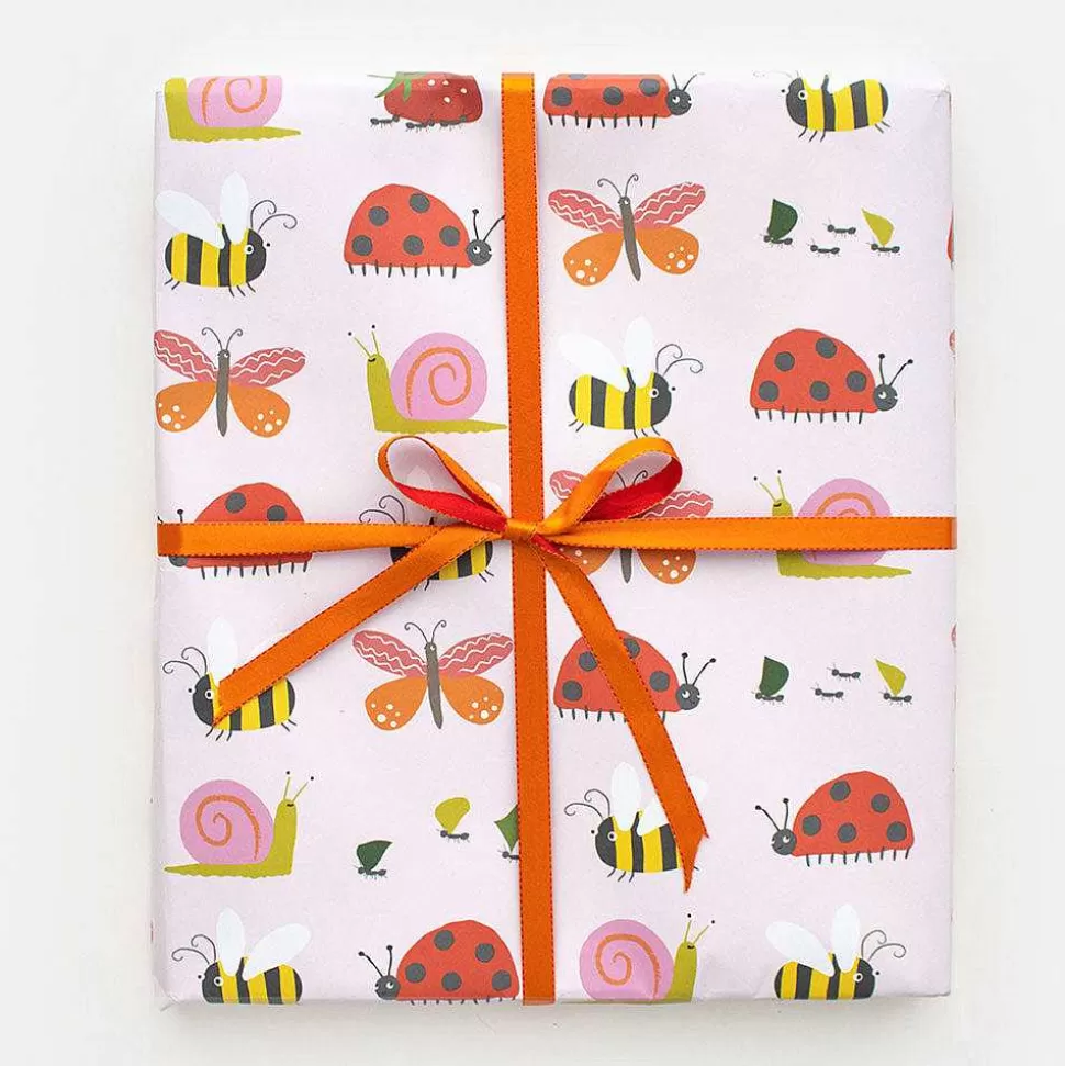 New Pink Bugs Wrapping Paper Wrapping Paper