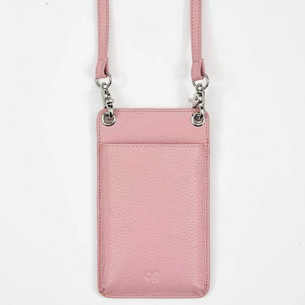 Clearance Pink Leather Phone Pouch Phone Pouch Bags