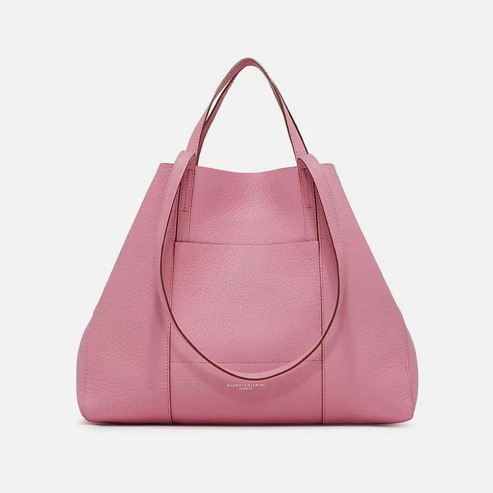 Hot Pink Leather Superlight Tote Bag Tote Bags