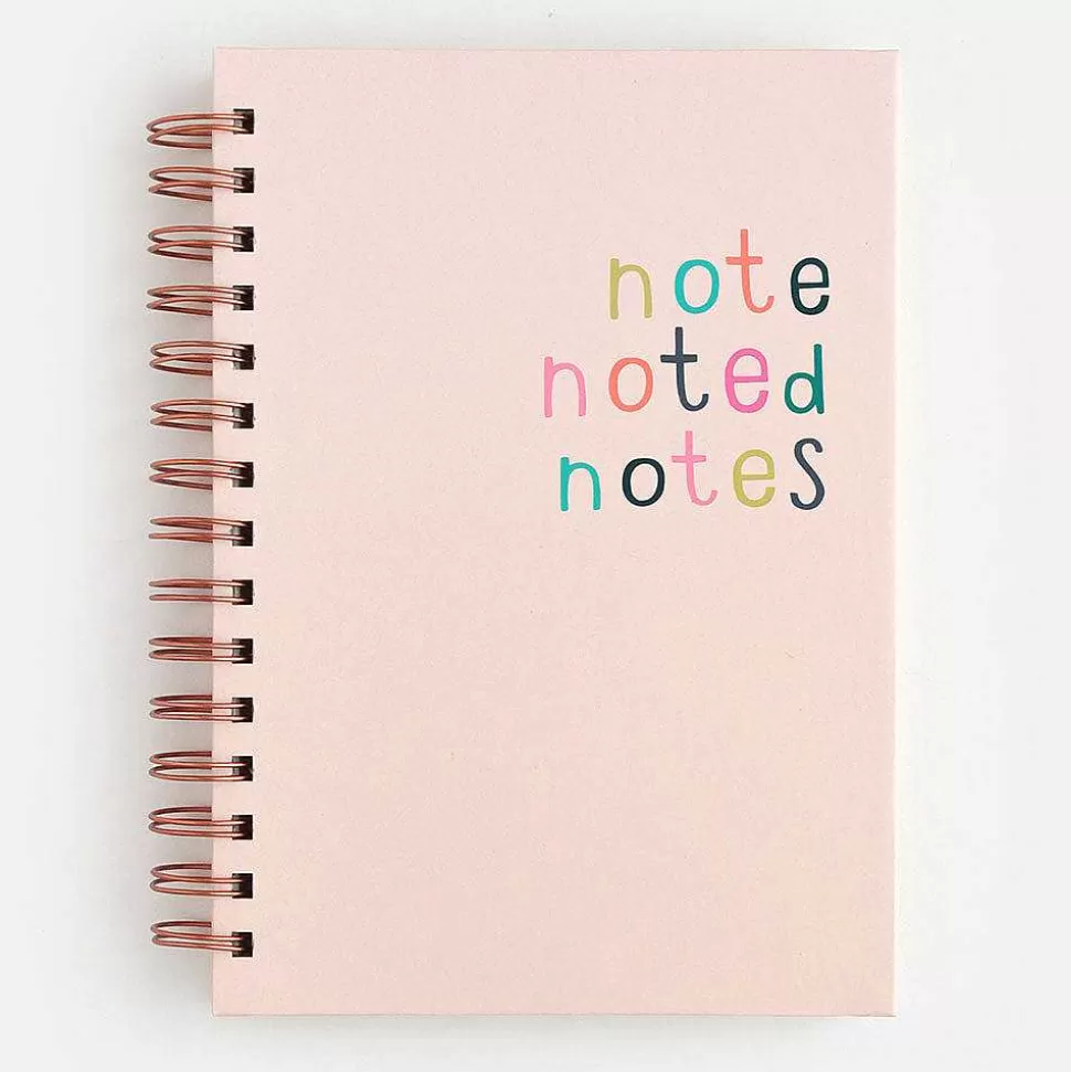 Cheap Pink Notes A5 Spiral Hardback Notebook Notebooks