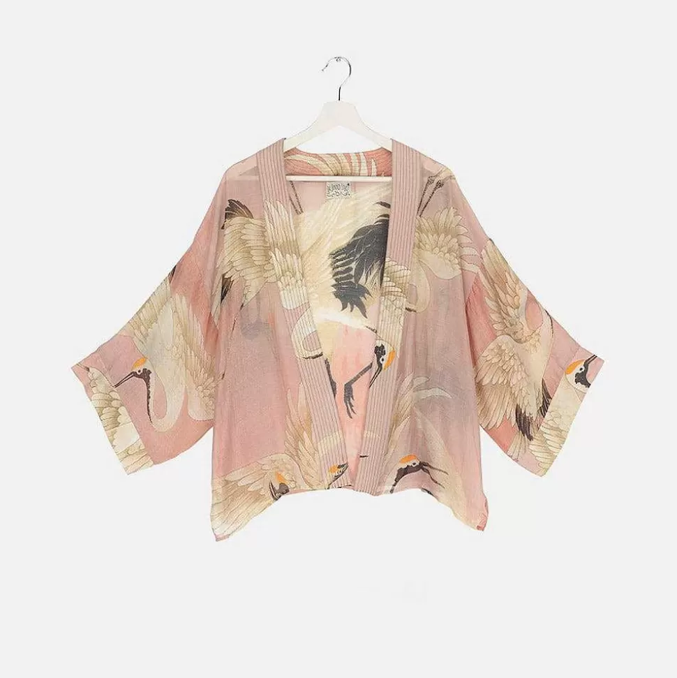 Discount Plaster Pink Stork Short Kimono Kimonos