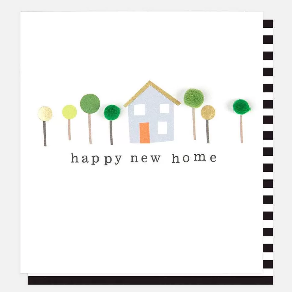 Hot Pom Pom Trees New Home Card New Cards