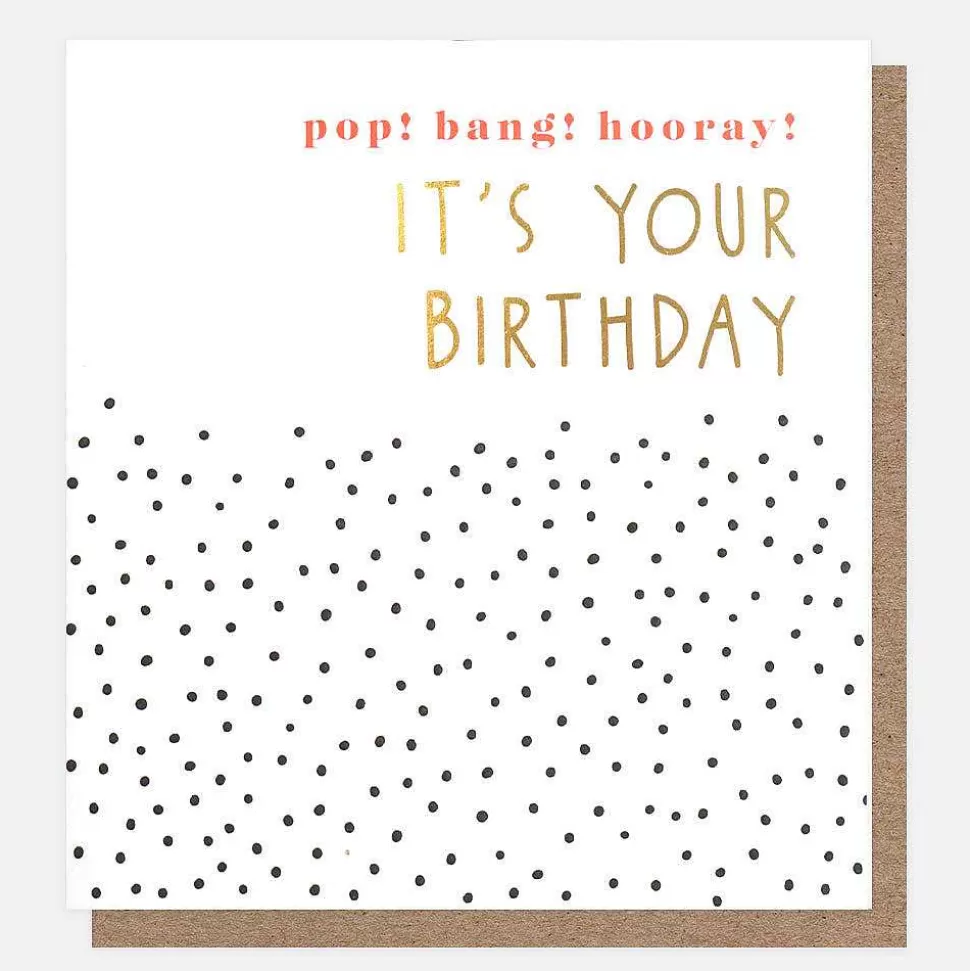 Hot Pop Bang Hooray Birthday Card For Them