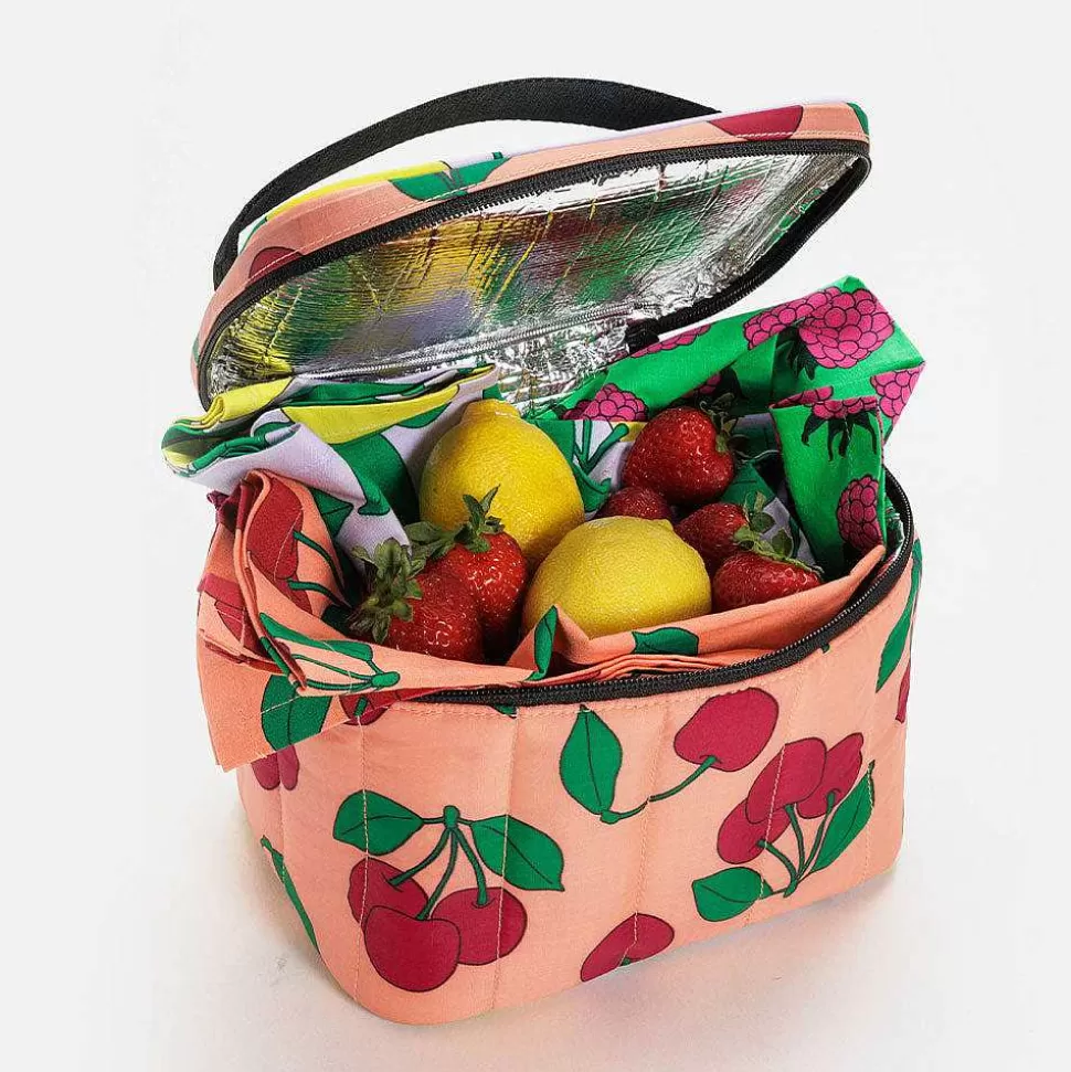 Hot Puffy Fruit Lunch Bag Foldaway Shopper Bags & Lunch Bags