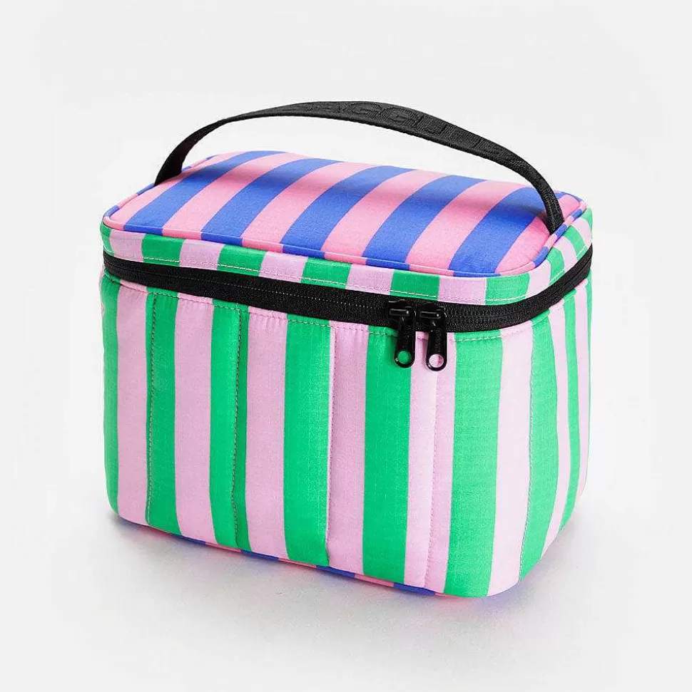 Shop Puffy Stripe Lunch Bag Foldaway Shopper Bags & Lunch Bags