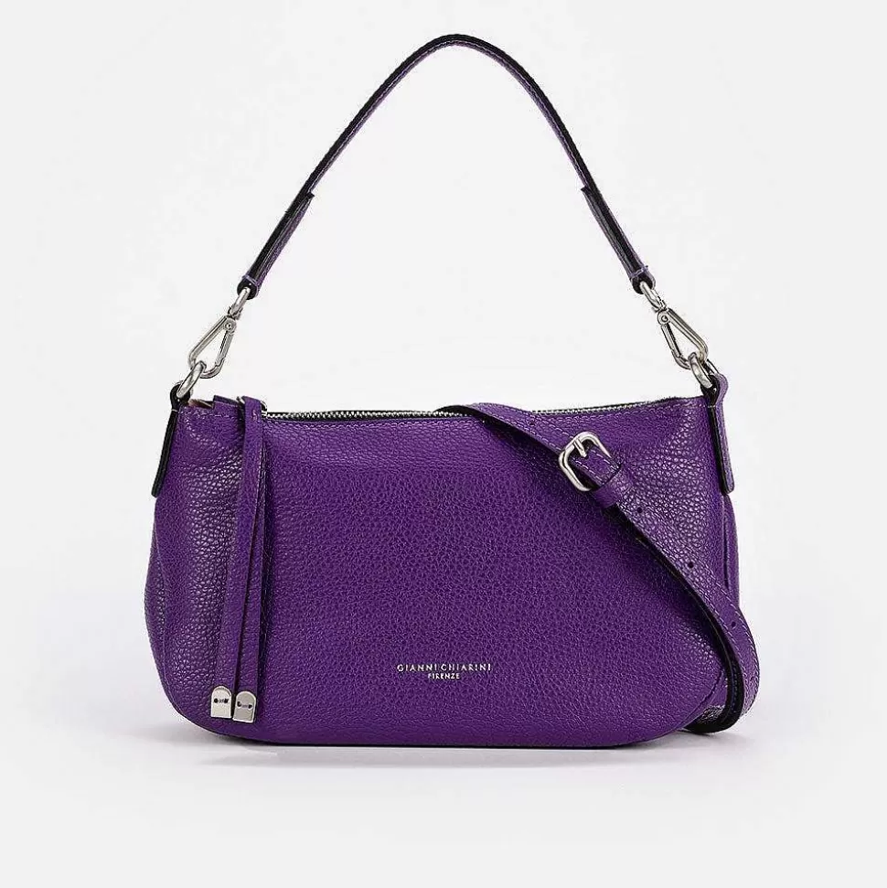 Cheap Purple Leather Nadia Bag Crossbody Bags
