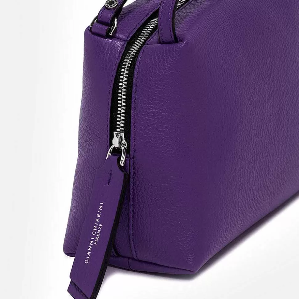 Outlet Purple Leather Small Alifa Bag Shoulder Bags