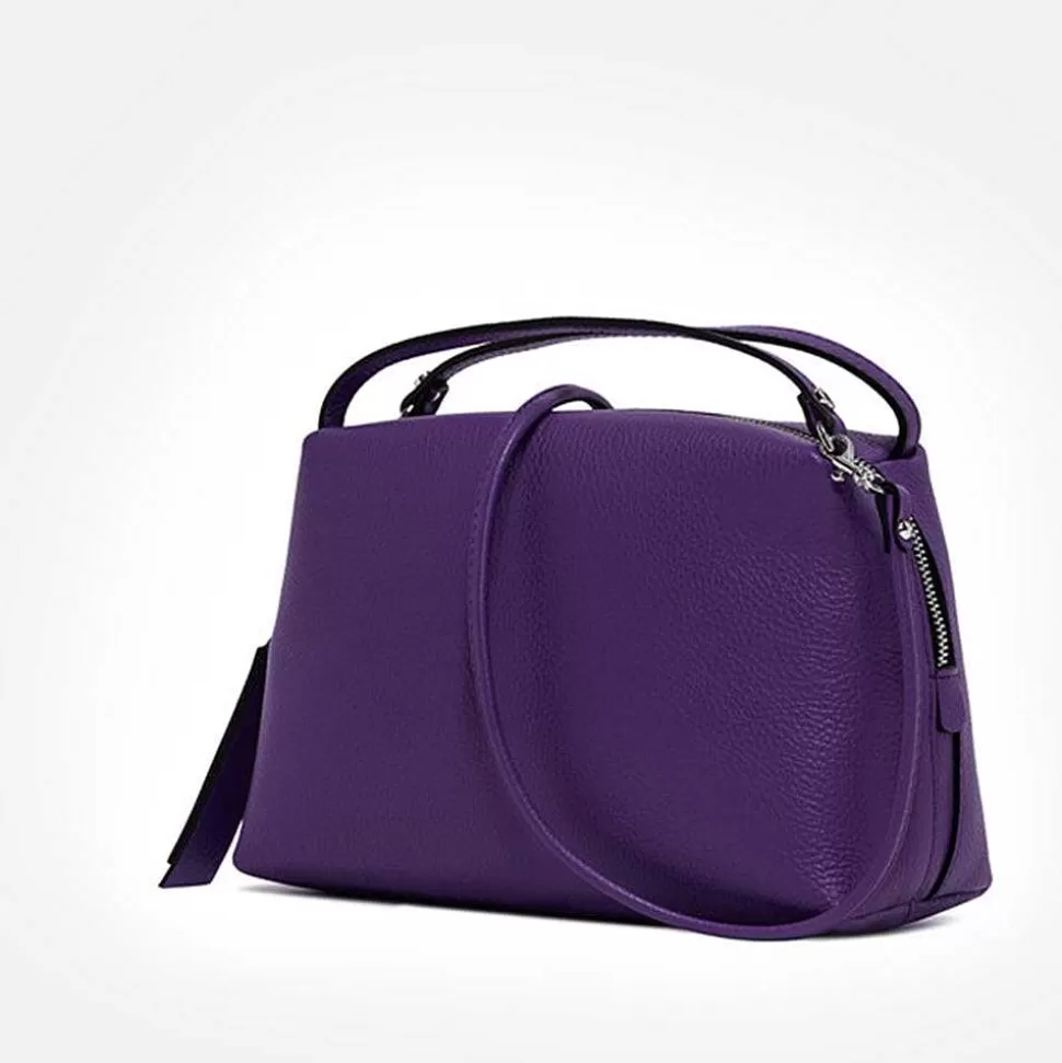 Best Sale Purple Leather Small Alifa Bag Handbags