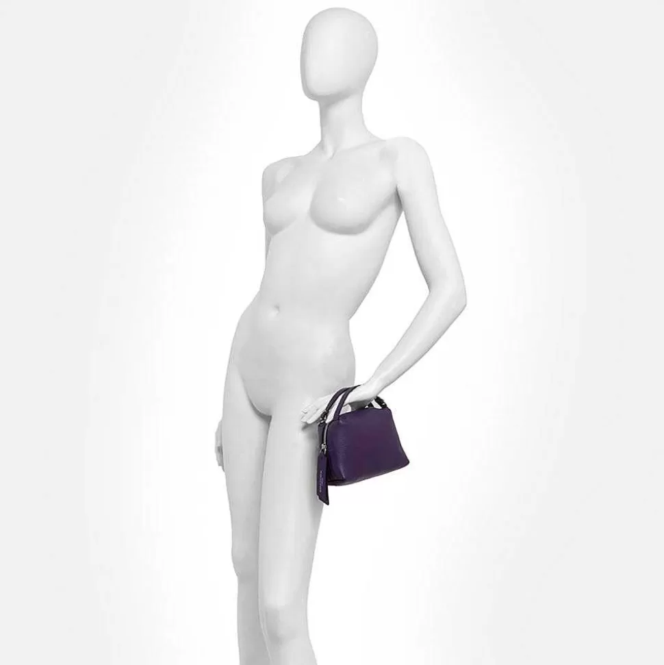 Outlet Purple Leather Small Alifa Bag Colourful Bags