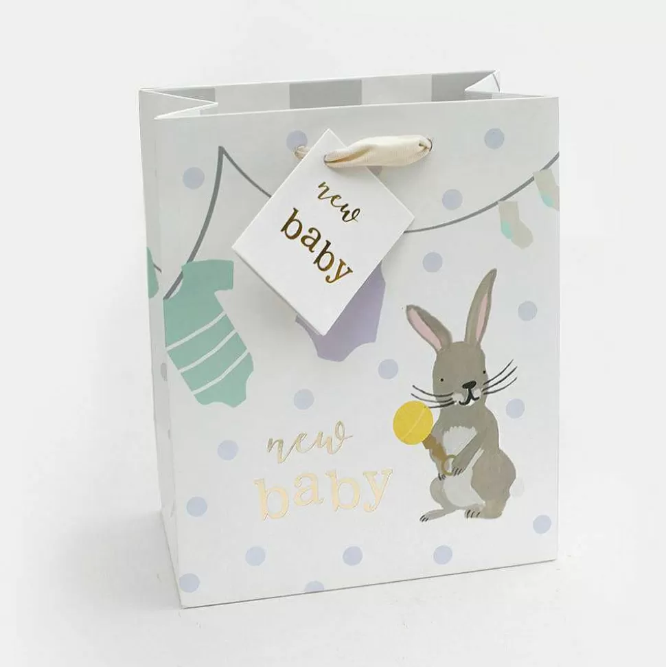 Store Rabbit New Baby Medium Gift Bag For Him