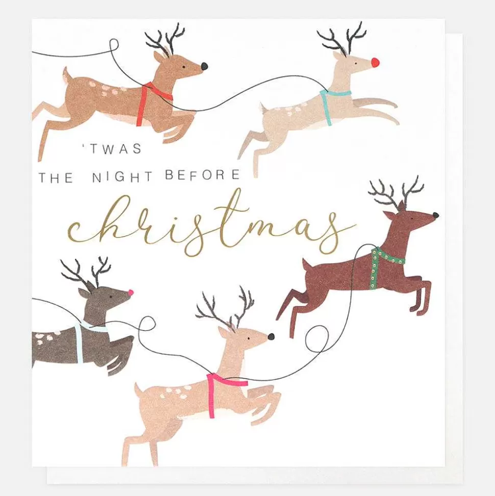 Flash Sale Reindeer Charity Christmas Card Pack Of 8 Christmas Card Packs