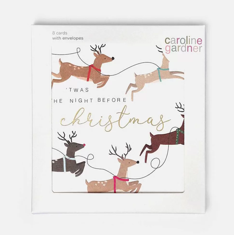 Flash Sale Reindeer Charity Christmas Card Pack Of 8 Christmas Card Packs