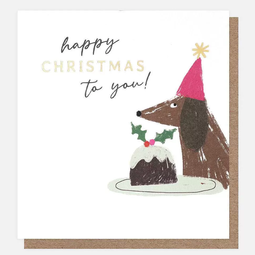 Hot Sausage Dog And Penguin Present Charity Christmas Cards Pack Of 8 Christmas Card Packs