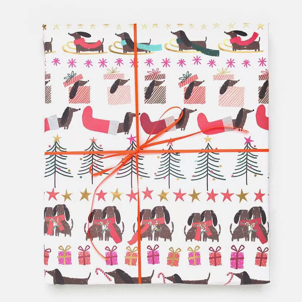 Best Sale Sausage Dogs Christmas Wrapping Paper Christmas Gift Wrap