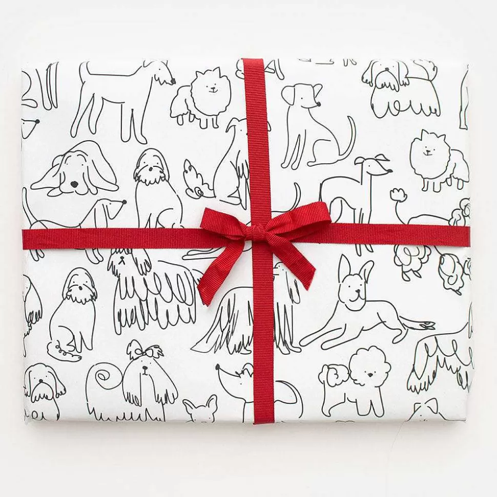 Best Sale Scribbly Dogs Wrapping Paper Wrapping Paper