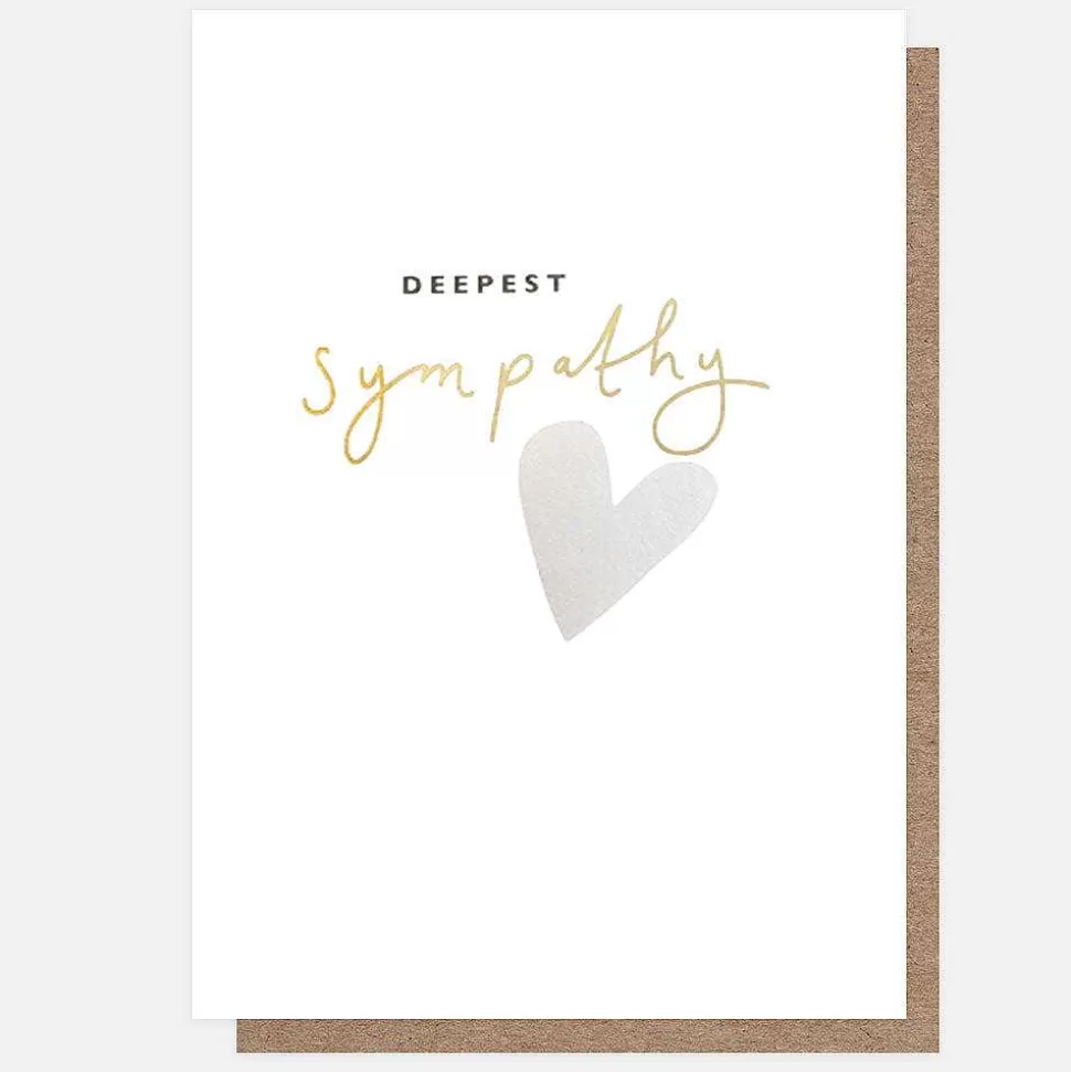 Best Silver Heart Deepest Sympathy Card Sympathy Cards