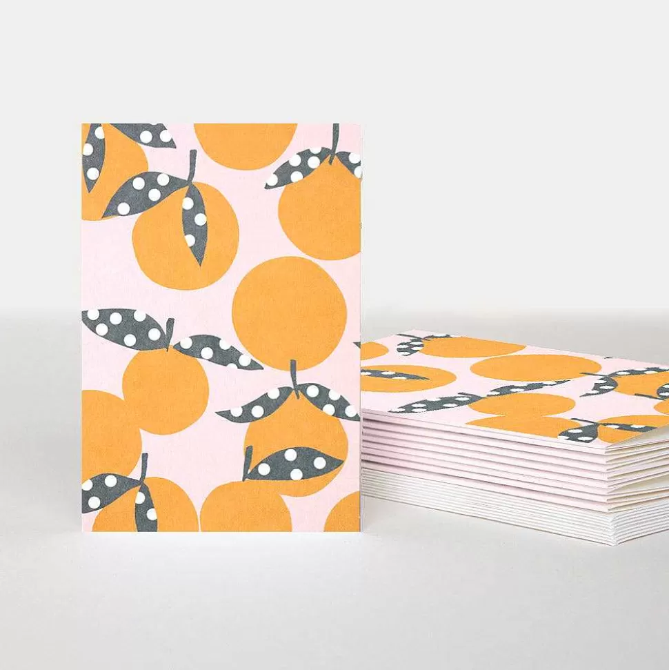 Best Sale Spotty Oranges Blank Notecards Pack Of 10 Packs Of Cards