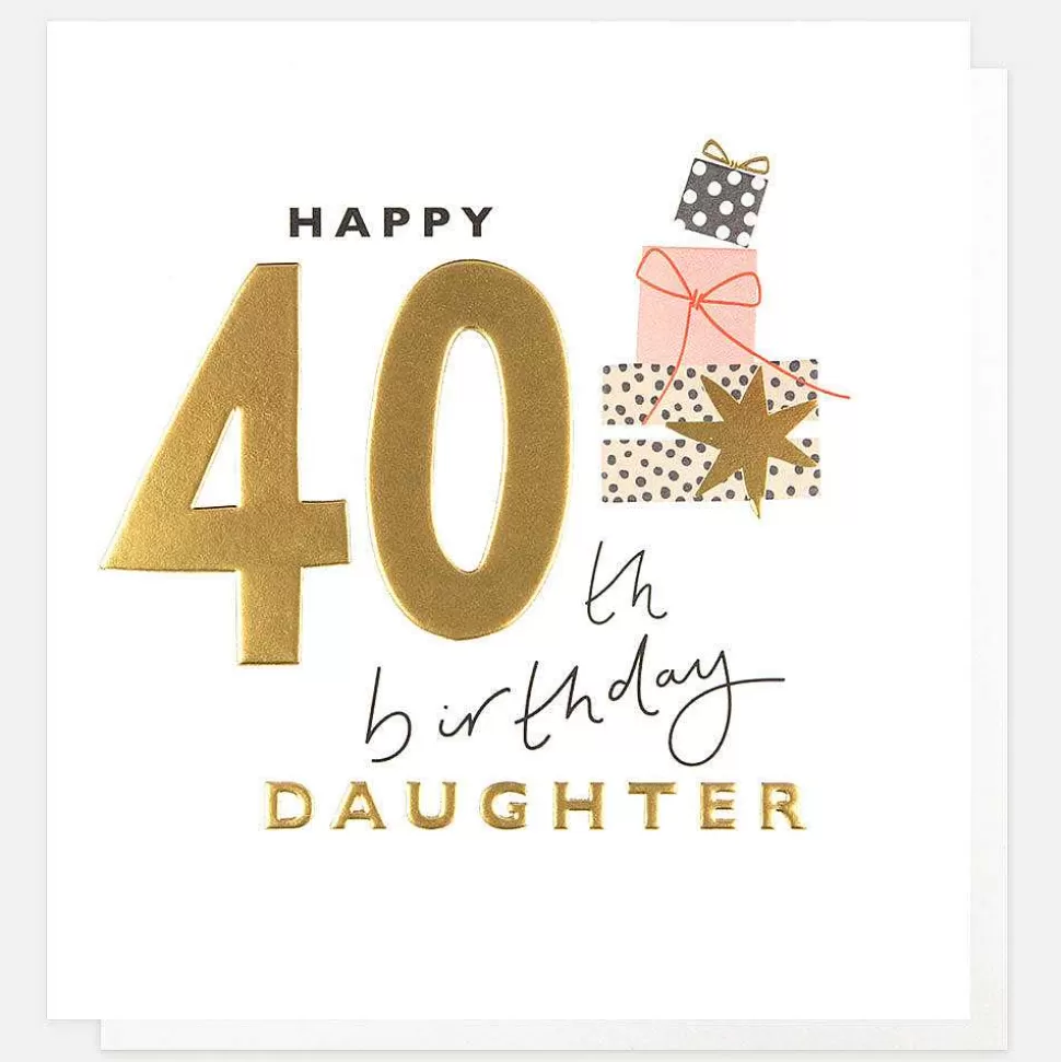 Best Stack Of Presents 40Th Birthday Card For Daughter New Cards