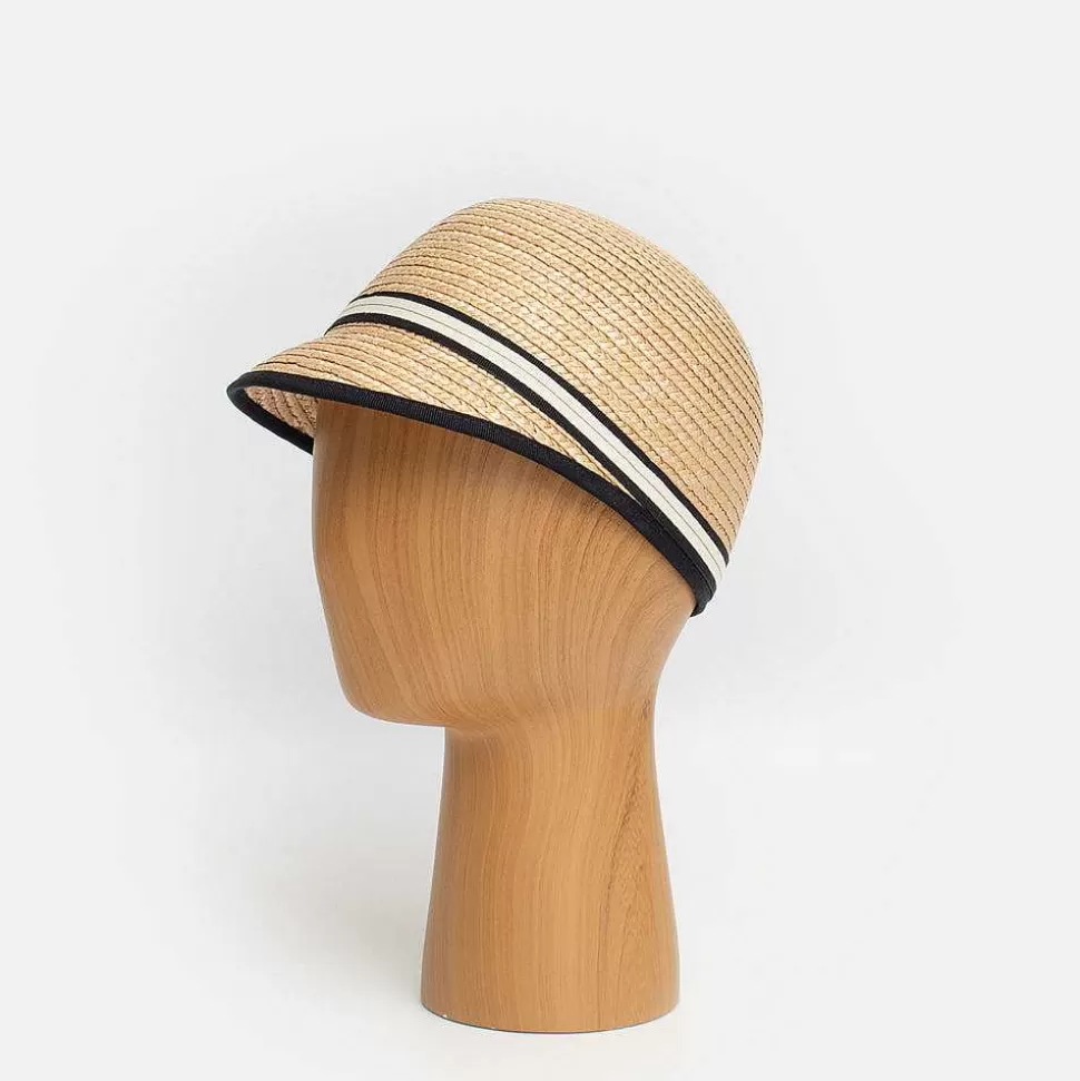 Outlet Stripe Band Straw Riding Hat Hats & Caps